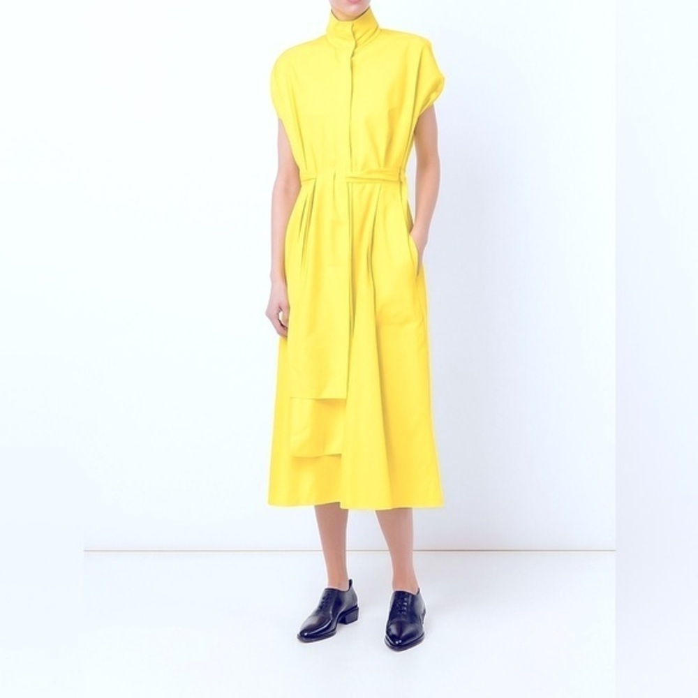 Sofie d’hoore yellow belted shirt dress - Picture 3 of 13